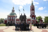 De ziua pomenirii Sfinților Boris și Gleb la Borisoglebsk a avut loc ceremonia solemnă de dezvelire a monumentului cnejilor Dreptcredincioși