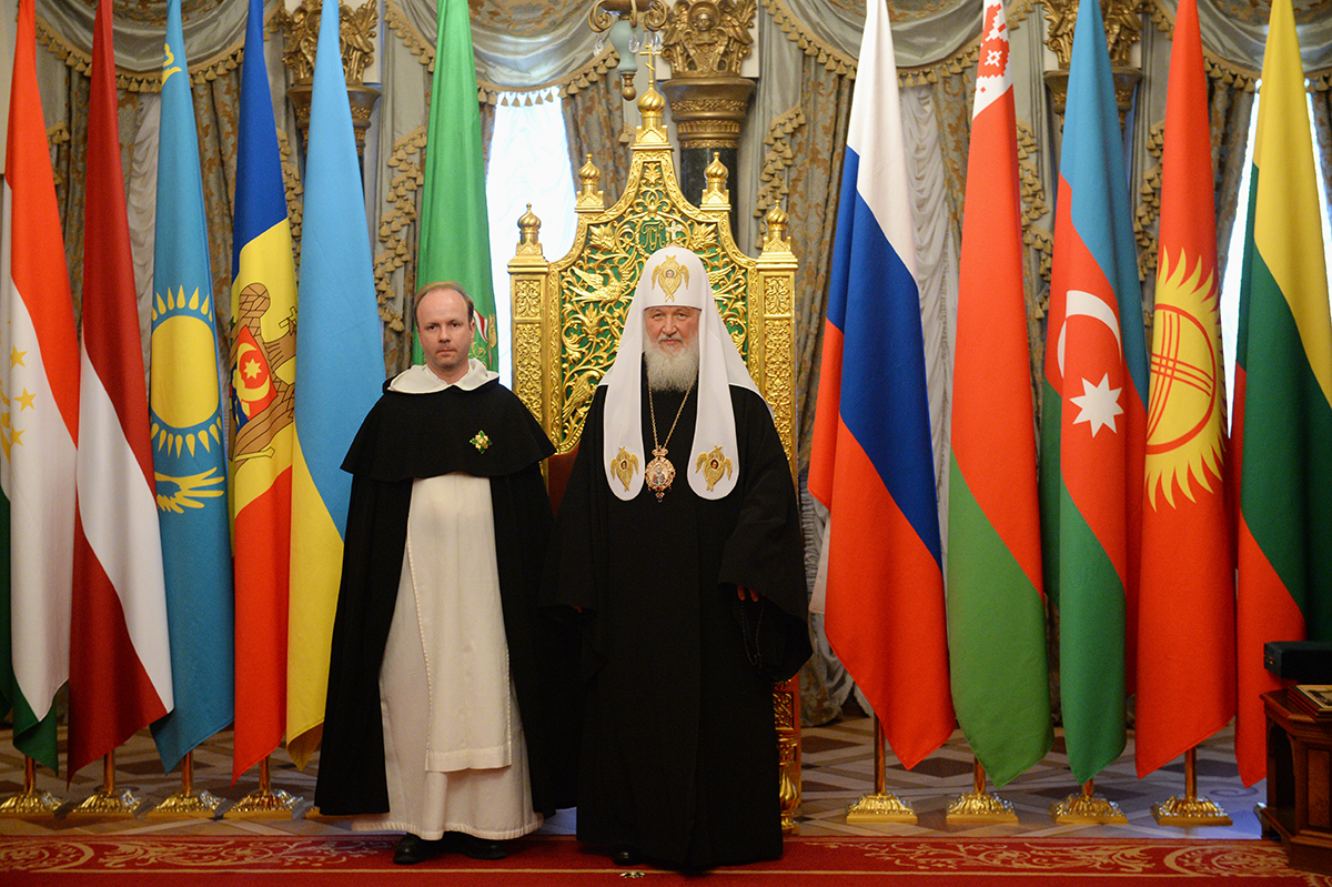 Встреча Святейшего Патриарха Кирилла с итальянской делегацией, сопровождающей мощи святителя Николая