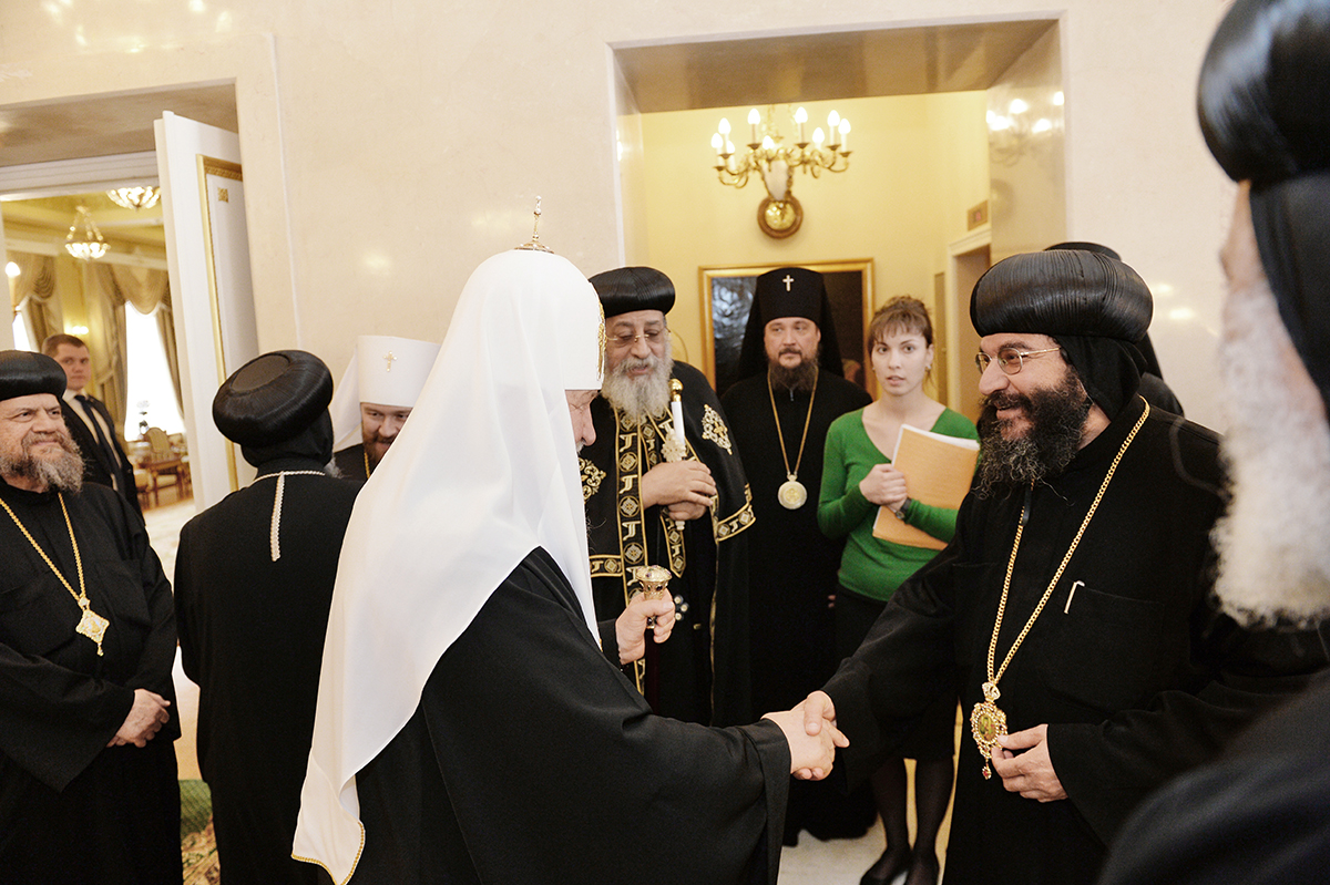 Зустріч Святішого Патріарха Кирила з Патріархом Коптської Церкви