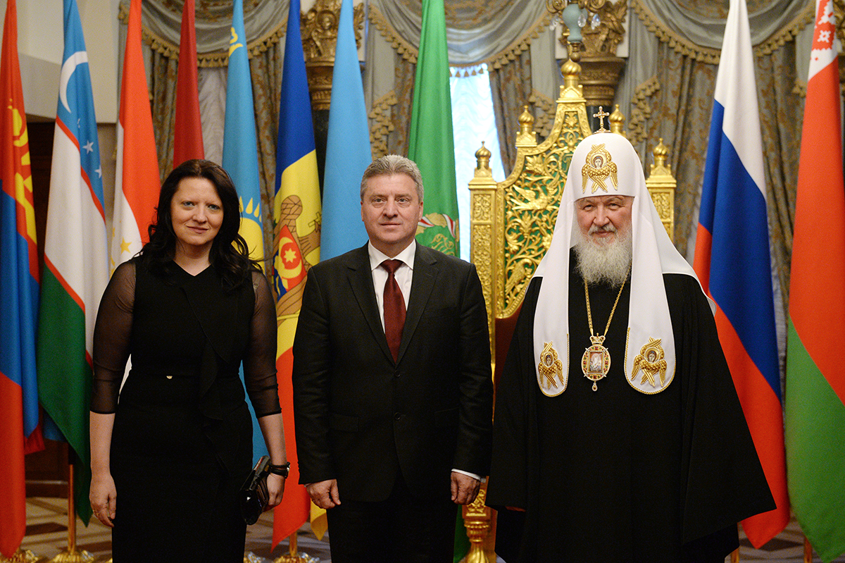 Întâlnirea Sanctității Sale Patriarhul Chiril cu Președintele Republicii Macedonia Gjorge Ivanov
