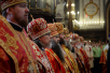 Slujirea Patriarhului de ziua pomenirii Sfinților întocmai cu Apostolii Metodiu și Chiril în catedrala „Hristos Mântuitorul”, or. Moscova