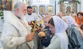 В праздник Вознесения Господня Патриарший экзарх всея Беларуси совершил Литургию в Свято-Духовом кафедральном соборе города Минска