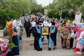 Чудотворная икона Божией Матери «Умягчение злых сердец» принесена в казахстанский Байконур