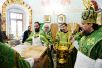 Slujirea Patriarhului de ziua Sfântului Duh la biserica „Sfânta Treime cea de Viață Dătătoare” din Troitse-Lykovo, or. Moscova