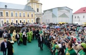 Предстоятель Русской Церкви возглавил торжества по случаю 350-летия обретения мощей преподобного Нила Столобенского
