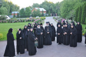 В Зачатьевском ставропигиальном монастыре пребывала группа монашествующих из крупнейшего в Греции женского монастыря