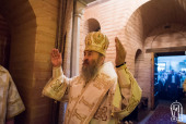 У день свята Різдва Іоанна Хрестителя Предстоятель Української Православної Церкви очолив Літургію у Києво-Печерській лаврі