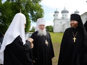 Святейший Патриарх Кирилл прибыл в Великий Новгород