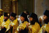 Патриарший визит в Новгородскую митрополию. Всенощное бдение в Софийском соборе Великого Новгорода