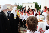 Святіший Патріарх Кирил звершив всеношну в Софійському соборі Великого Новгорода