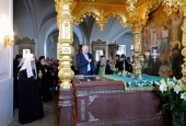 Президент России В.В. Путин посетил Валаамский монастырь
