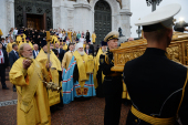 У Москві відбулися урочисті проводи ковчега з частиною мощів святителя Миколая Чудотворця