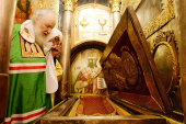 У день пам'яті святителя Филипа, митрополита Московського, Святіший Патріарх Кирил звершив Літургію в Успенському соборі Московського Кремля