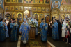 Патріарше служіння в переддень свята Казанської ікони Божої Матері в Оптиній пустині