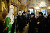 În ajunul sărbătorii în cinstea Icoanei Maicii Domnului de Kazan Sanctitatea Sa Patriarhul Chiril a săvârșit privegherea la mănăstirea Optina