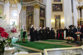 У День Хрещення Русі Предстоятель Руської Церкви очолив церковні урочистості в Санкт-Петербурзі