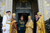 Vizita Patriarhului la Mitropolia de Sankt-Petersburg. Dumnezeiasca Liturghie în catedrala marină „Sfântul Nicolae” din Kronștadt. Întâlnirea cu Președintele Rusiei V.V. Putin