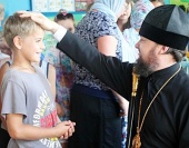 Епископ Мелекесский Диодор посетил православный детский лагерь