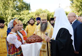 Святейший Патриарх Кирилл совершил Литургию в Воскресенском кафедральном соборе Арзамаса