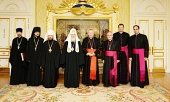Святейший Патриарх Кирилл встретился с Государственным секретарем Святого Престола кардиналом Пьетро Паролином