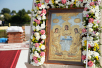 Vizita Patriarhului la Mitropolia de Kurgan. Sfințirea pietrei de temelie în fundamentul bisericii „Sfânta Treime” din Kurgan