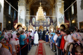 Sanctitatea Sa Patriarhul Chiril a vizitat mănăstirea de călugări „Acoperământul Maicii Domnului” a Cuviosului Dalmat