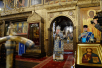 Slujirea Patriarhului de sărbătoarea Adormirii Maicii Domnului în catedrala „Adormirea Maicii Domnului” din Kremlin, or. Moscova