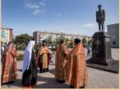 В Ленинске-Кузнецком освящен памятник страстотерпцу императору Николаю II