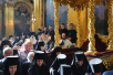 Vizita Patriarhului la Mitropolia de Smolensk. Dumnezeiasca Liturghie în catedrala „Adormirea Maicii Domnului” din Smolensk