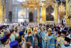 Vizita Patriarhului la Mitropolia de Smolensk. Dumnezeiasca Liturghie în catedrala „Adormirea Maicii Domnului” din Smolensk