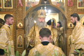 Președintele Departamentului Sionodal penru mănăstiri și monahism a condus solemnitățile cu prilejul aniversării a 25 de ani de la renașterea mănăstirii stavropighiale Zaikonospasskiy