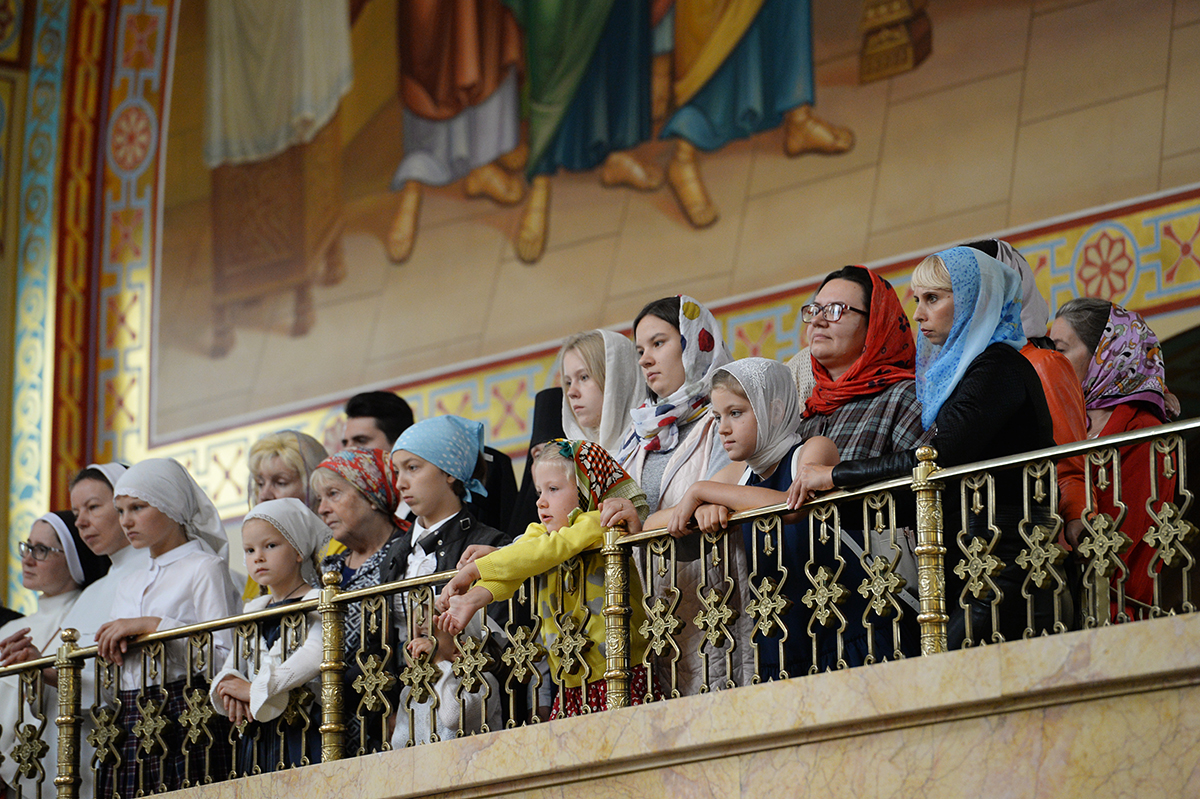 Патриарший визит в Калининградскую епархию. Литургия в соборе Христа Спасителя в Калининграде