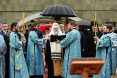 Святейший Патриарх Кирилл освятил новый корпус Православной гимназии Калининграда