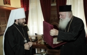 Митрополит Волоколамский Иларион встретился с Блаженнейшим Архиепископом Афинским Иеронимом