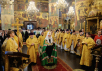 Патріарше служіння в день пам'яті святителя Московського Петра в Успенському соборі Московського Кремля
