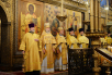Патріарше служіння в день пам'яті святителя Московського Петра в Успенському соборі Московського Кремля