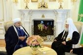 Sanctitatea Sa Patriarhul Chiril s-a întâlnit cu Președintele Direcției musulmanilor din Caucaz