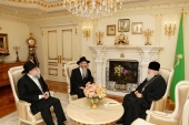Sanctitatea Sa Patriarhul Chiril s-a întâlnit cu rabinul principal al Rusiei Berl Lazar