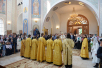 Slujirea Patriarhului în Duminica a 14-a după Cincizecime la mănăstirea „Acoperământul Maicii Domnului” din Hotkovo