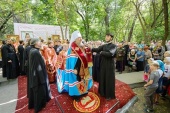Глава Казахстанского Митрополичьего округа совершил молебен на месте мученической кончины епископа Верненского Пимена (Белоликова)