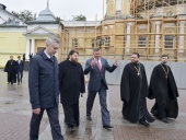 Губернатор Вологодской области О.А. Кувшинников посетил Воскресенский кафедральный собор Вологодской митрополии