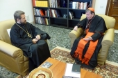 Președintele Departamentului pentru relațiile externe bisericești s-a întâlnit cu președintele Consiliului Papal pentru contribuirea la unitatea creștină