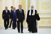 Состоялась встреча Святейшего Патриарха Кирилла с Президентом Республики Узбекистан Ш.М. Мирзиёевым
