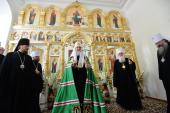 Патриарх Кирилл посетил храм Архистратига Божия Михаила в Бухаре
