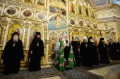Întâistătătorul Bisericii Ortodoxe Ruse a săvârșit slujba dumnezeiacă de seară în catedrala „Sfântul Binecredinciosul cneaz Alexandru Nevski” din Ijevsk