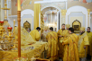 Vizita Patriarhului la Mitropolia de Udmurtia. Dumnezeiasca Liturghie în catedrala episcopală „Sfântul Arhanghel Mihanil” din Ijevsk