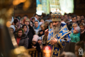 De sărbătoarea Acoperământului Preasfintei Născătoare de Dumnezeu Întâistătătorul Bisericii Ortodoxe din Ucraina a săvârșit Dumnezeiasca Liturghie la mănăstirea „Acoperământul Maicii Domnului” din Kiev