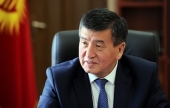 Sanctitatea Sa Patriarhul Chiril l-a felicitat pe S.Ș. Jeenbekov cu prilejul alegerii în funcția de Președinte al Republicii Kirghize