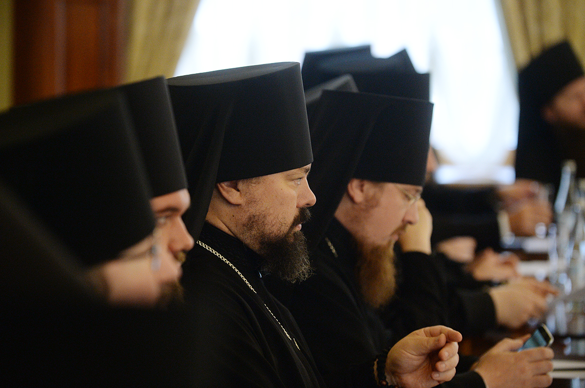 Встреча Святейшего Патриарха Кирилла со слушателями курсов повышения квалификации для новопоставленных архиереев
