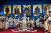 Vizita Sanctității Sale Patriarhul Chirl în Romnia. Dumnezeiasca Liturghie în Piața „Sfinții Constantin și Elena” din București